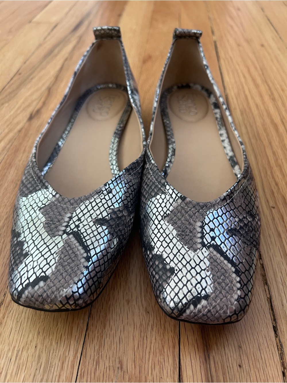 Franco Sarto "Ailee" Snake Skin Flats - Picture 4 of 6